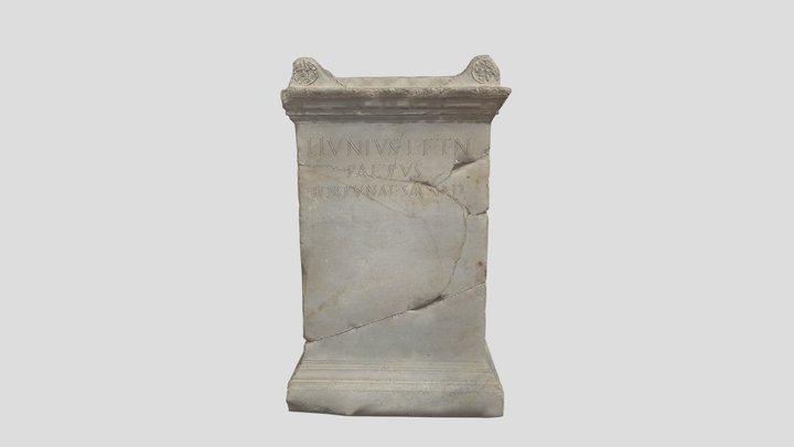 Roman Marble Plinth 3D Model