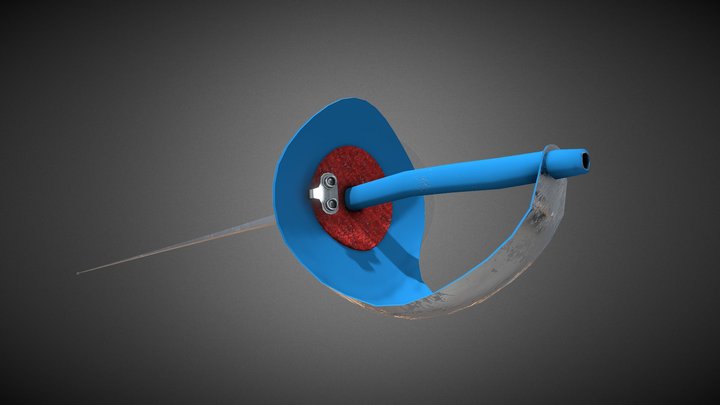 Fencing Weapon Sabre 3D Model