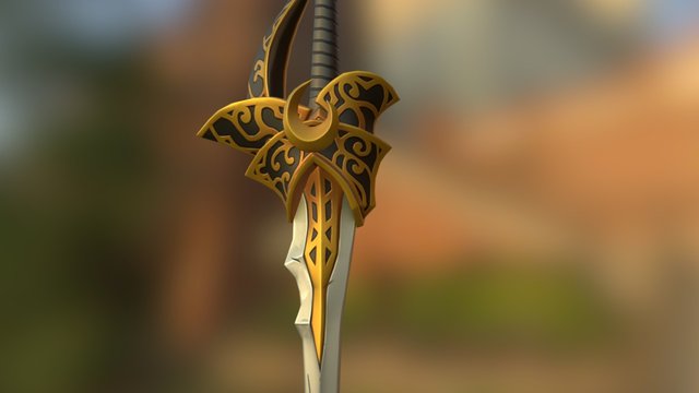 Western Sword01 Low 3D Model