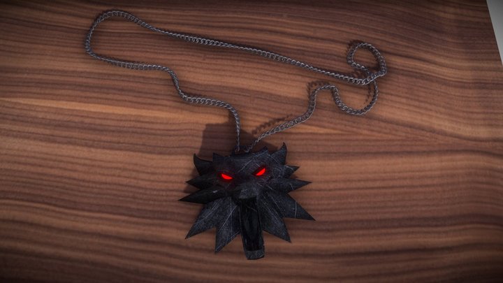 Wolf Medallion from Witcher 3D Model