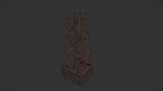 Oil well 3D Model