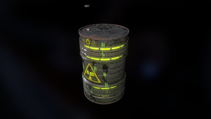 Oil Drum 3D Model