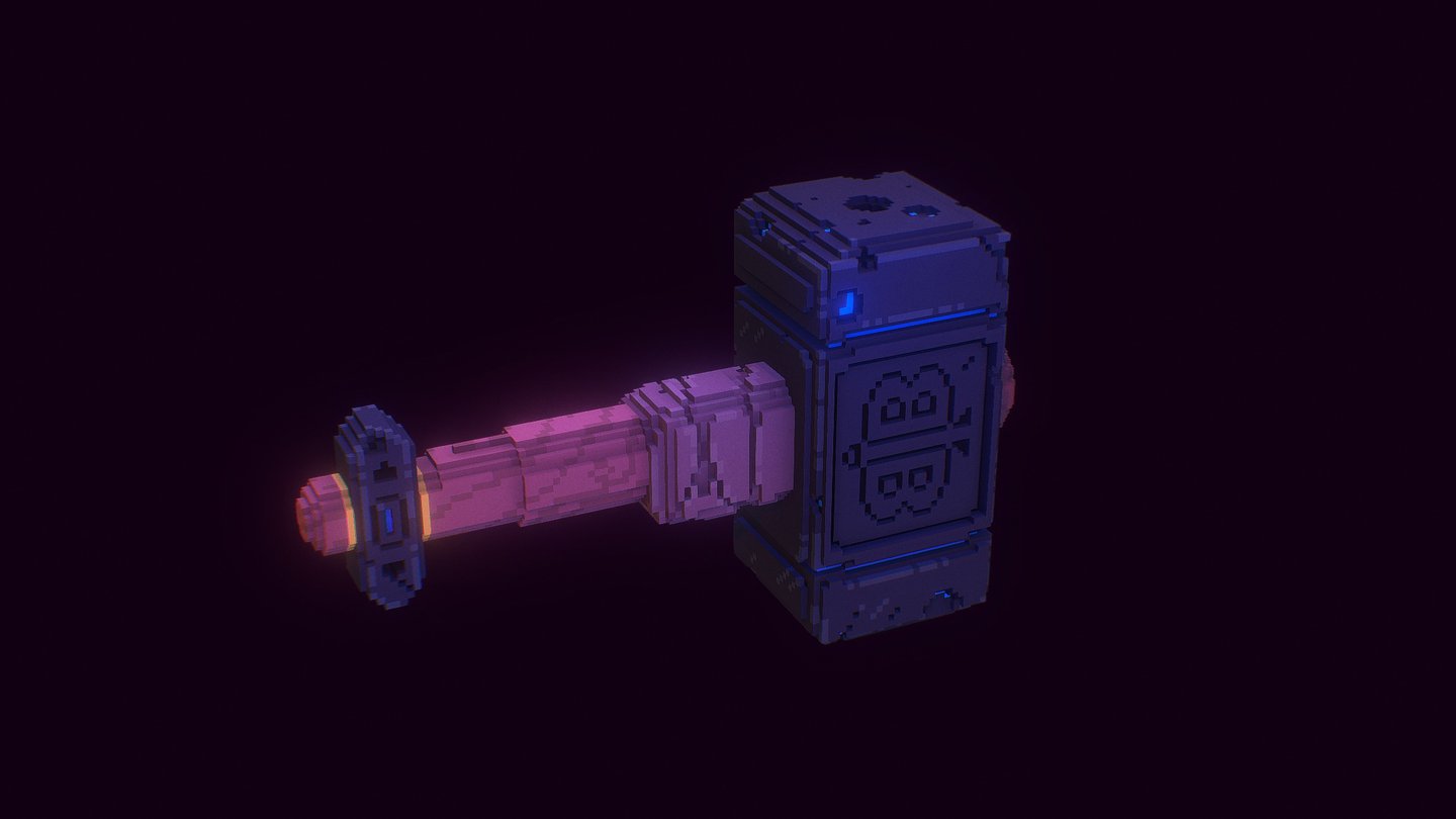 Blunt Instrument Logo - Hammer - 3D model by darkpixel77 [c2e4082 ...