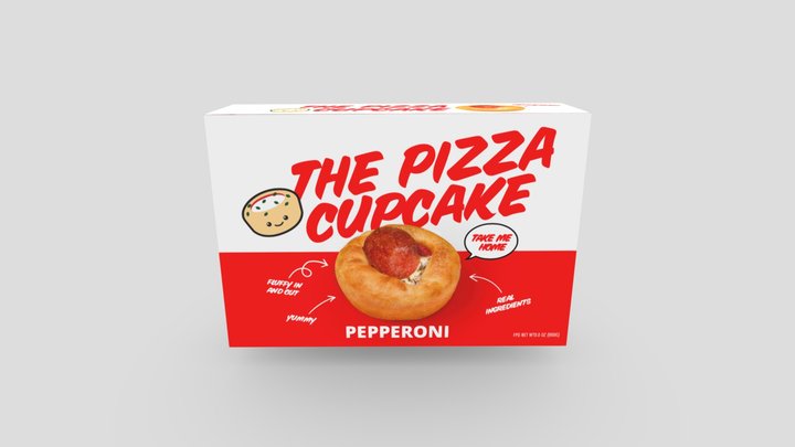 Pizza Cupcake2 3D Model