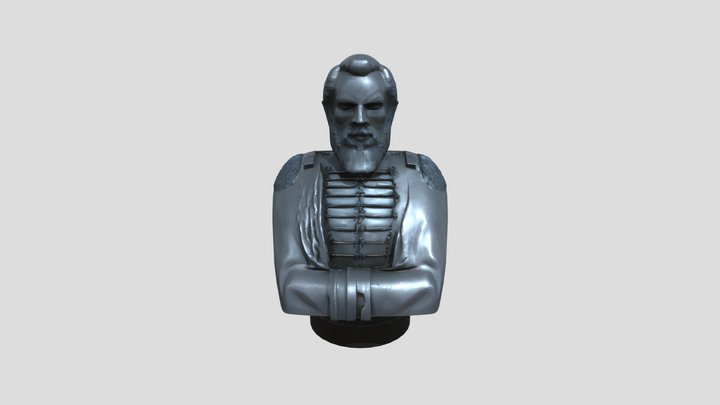 bust of historical figure 3D Model