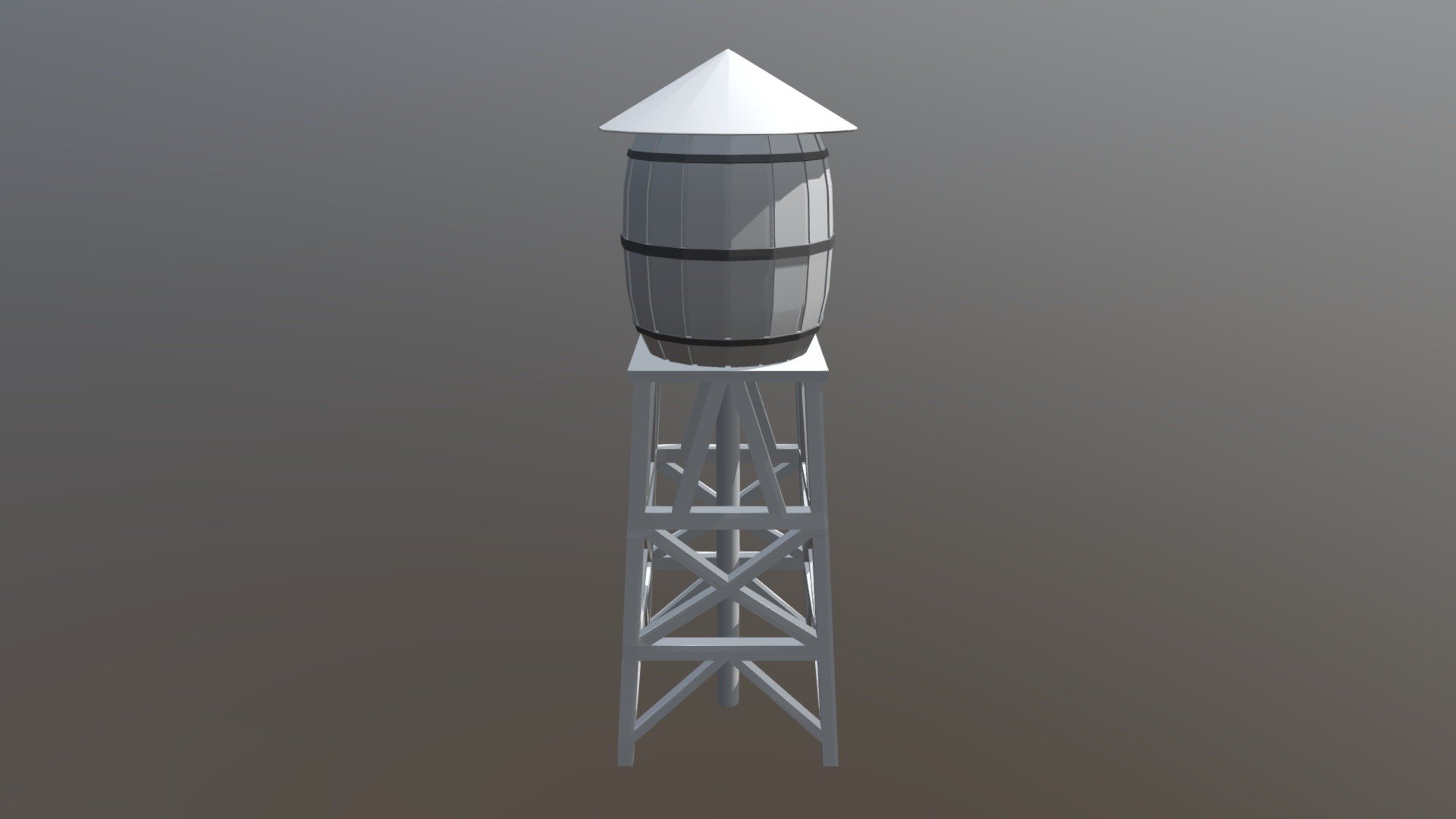 Styalized Western Water Tower