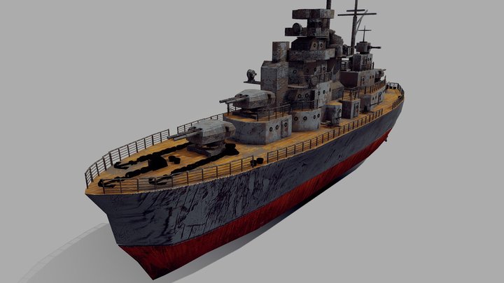 battleship 3D Model