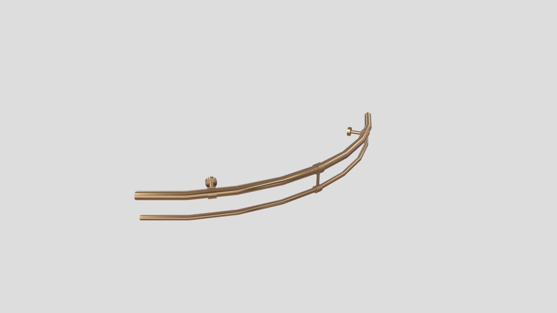 Modular "Passengers" bar footrest Curve 1 Download Free 3D model by