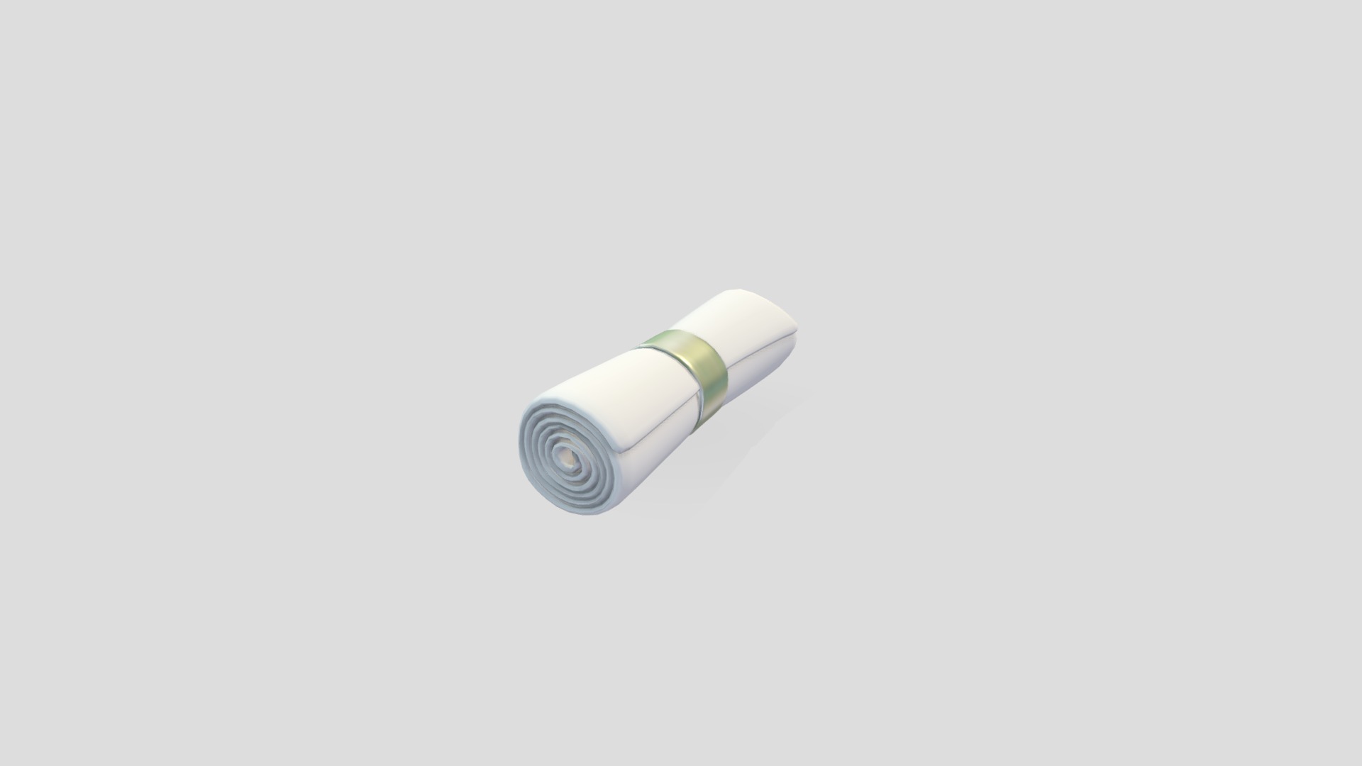 3D model Rolled Cloth Napkin And Napkin Holder Ring - This is a 3D model of the Rolled Cloth Napkin And Napkin Holder Ring. The 3D model is about engineering drawing.