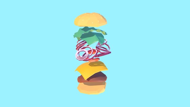 Burger Dissection 3D Model