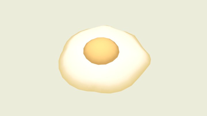 Fried Egg Breakfast model 3D Model