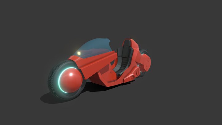 Akira motorcycle 3D Model