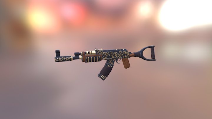 RUST Ak 47 3D Model