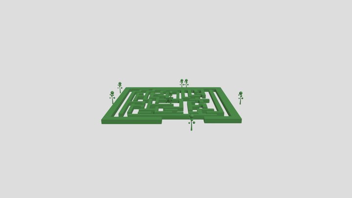 Maze & Bench 3D Model