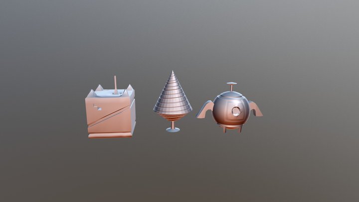 Modified Primitives 3D Model