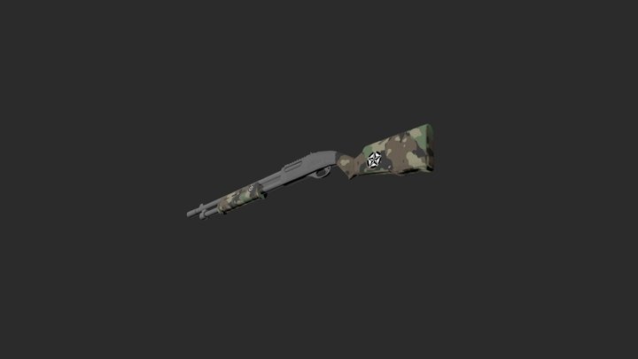 Magpul 870 Tactile 12 Gauge Shotgun 3D Model
