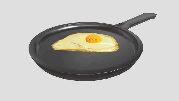 Cute Sad Egg – Kostenloses 3D-Modell STL