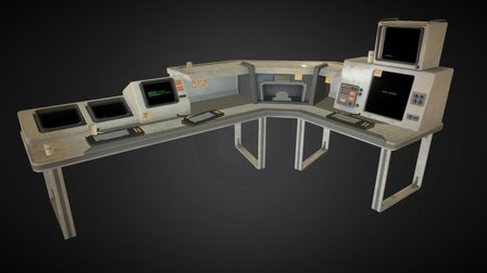 Retro Scifi Props 3D Model