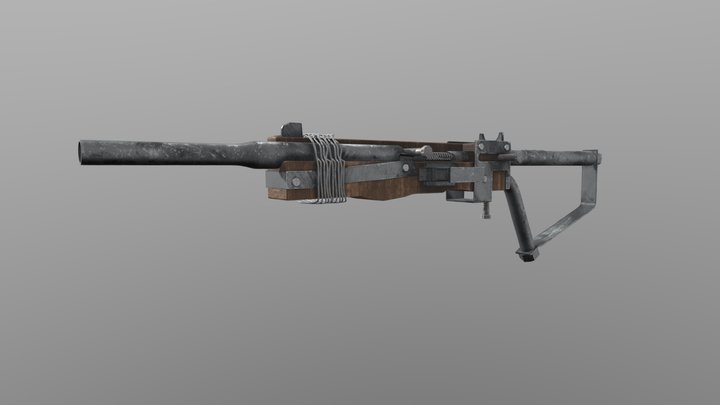 Handmade Riffle 3D Model
