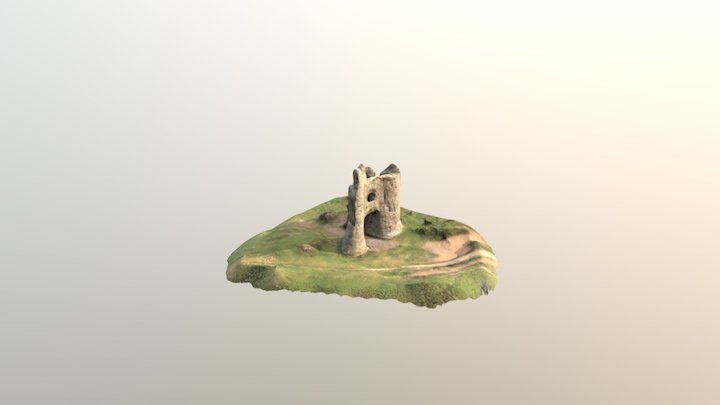 Pennard Castle Front Entrance 3D Model