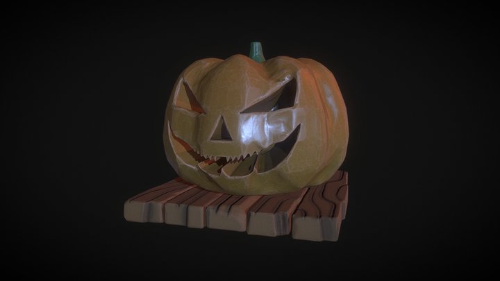 Halloween Pumpkin 3D Model