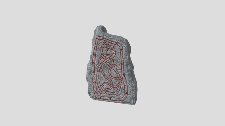 Viking Runestone 3D Model