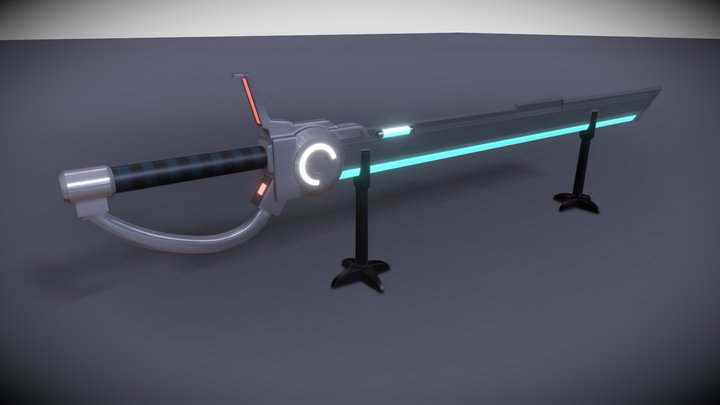 Sci-fi Sword Artifact 3D Model
