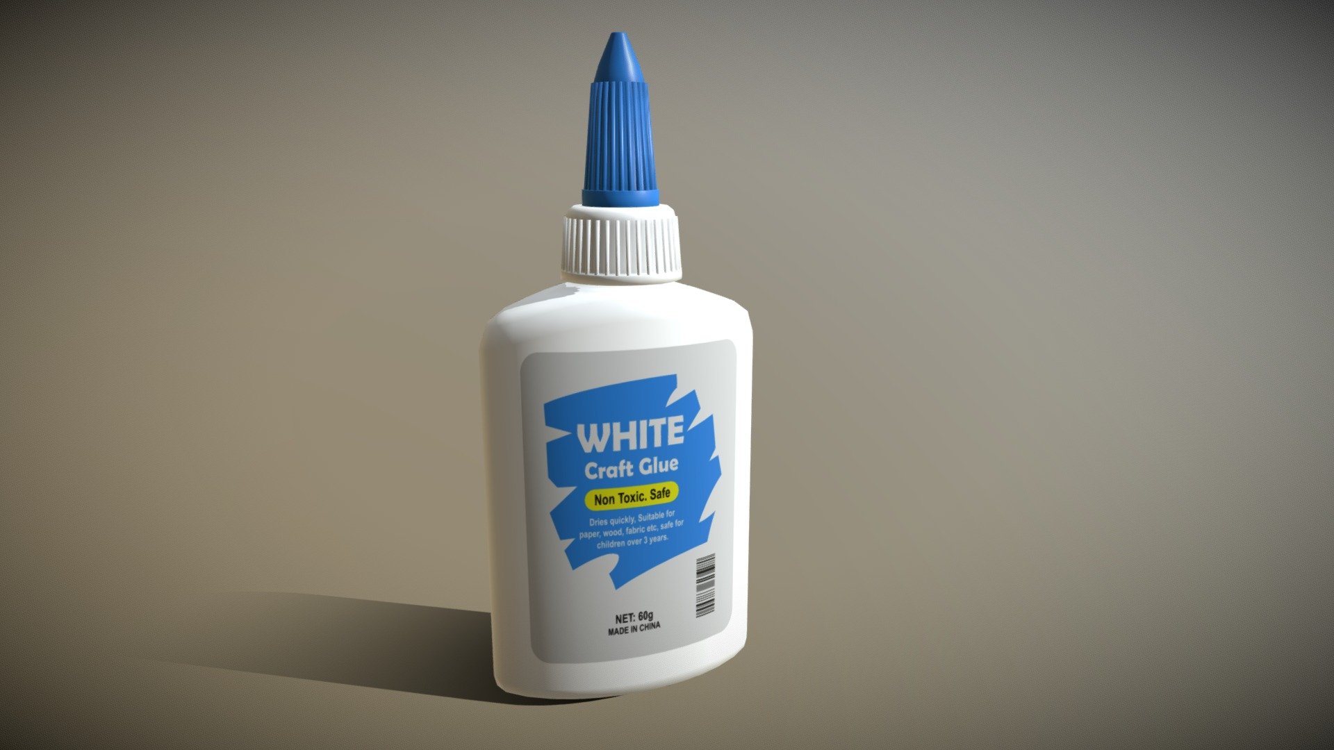 Glue White Wood Glue Paper Glue Download Free 3D model by