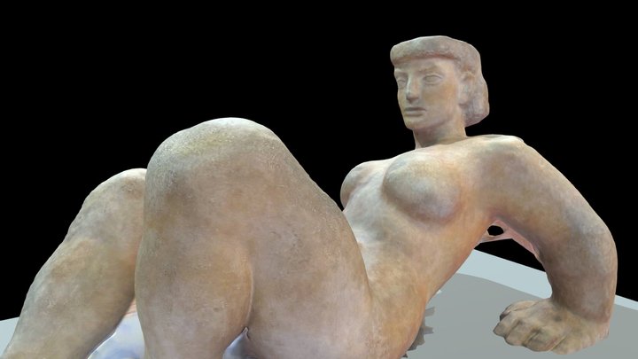 Figure au bord de l'eau 3D Model