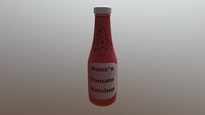 Ketchup bottle 3D Model