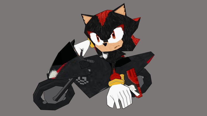 Movie Shadow the Hedgehog DS-ified 3D Model