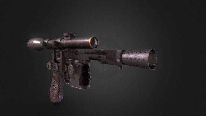 Han solo's blaster 3D Model