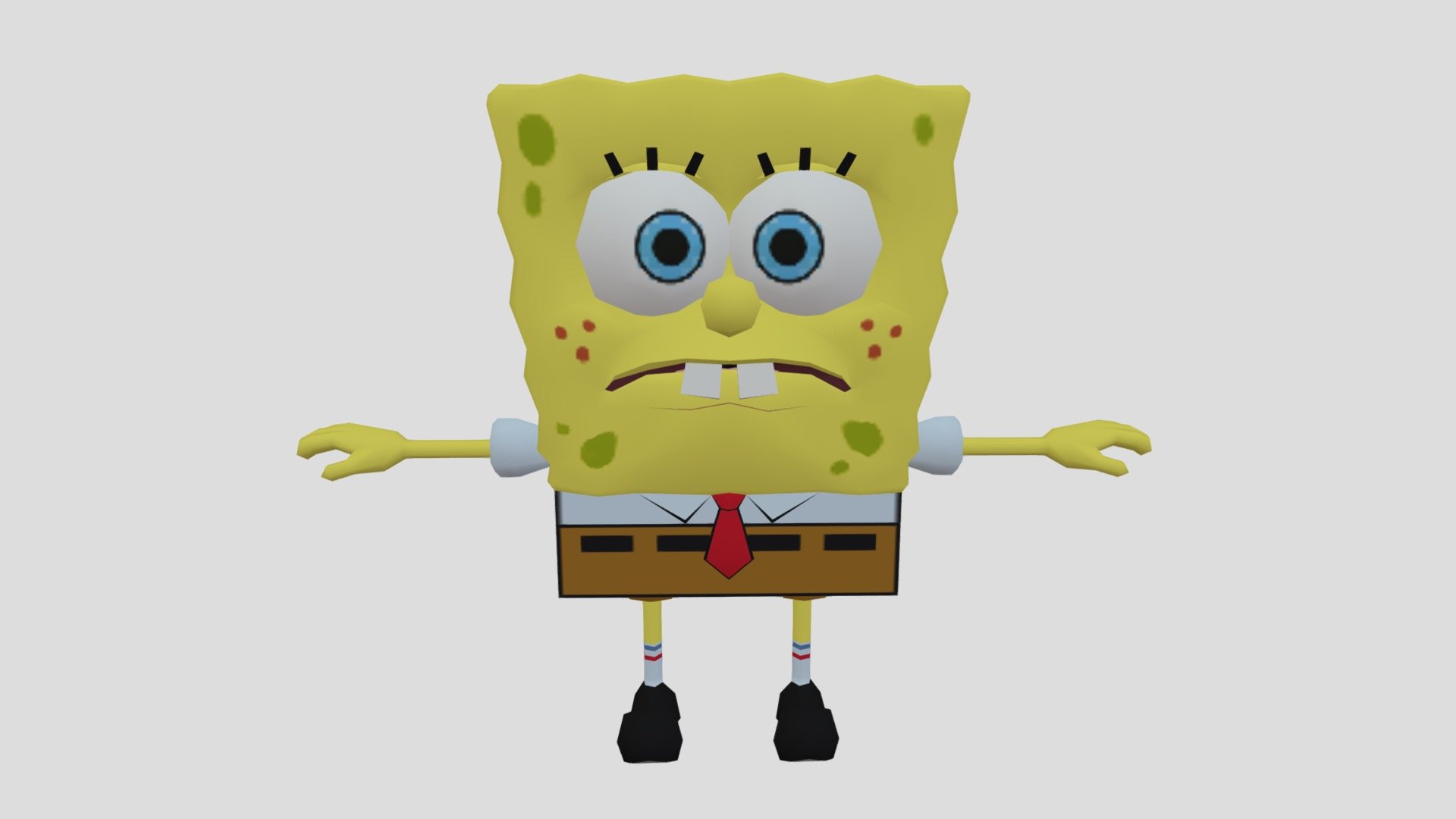 The SpongeBob Movie - SpongeBob Scared - Download Free 3D model by SMF ...