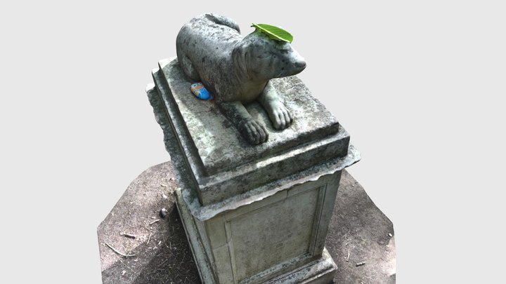 Wrest Park Dog Graveyard Statue - English Herit… 3D Model