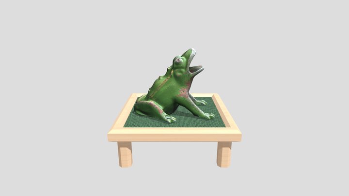 La Rana Statue 3D Model