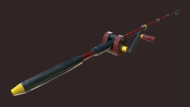 fishing rod 3D Model