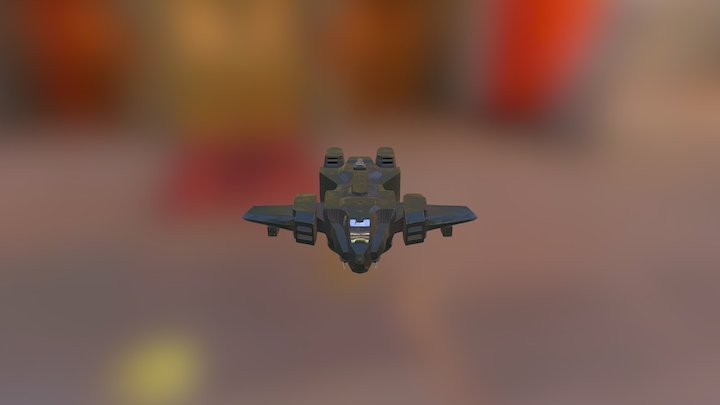 Dropship 3D Model