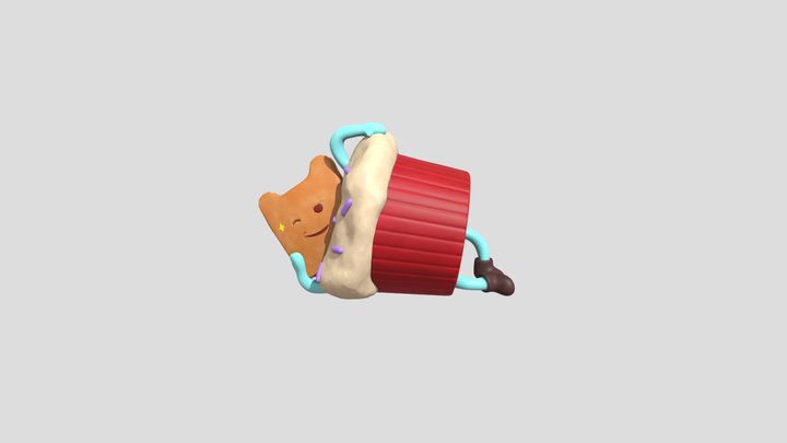 Sr. Muffin Bread Face | Tennis War - (Fan Art) 3D Model