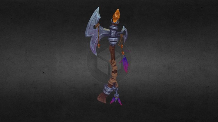 War Axe Of The Ancient Tree 3D Model