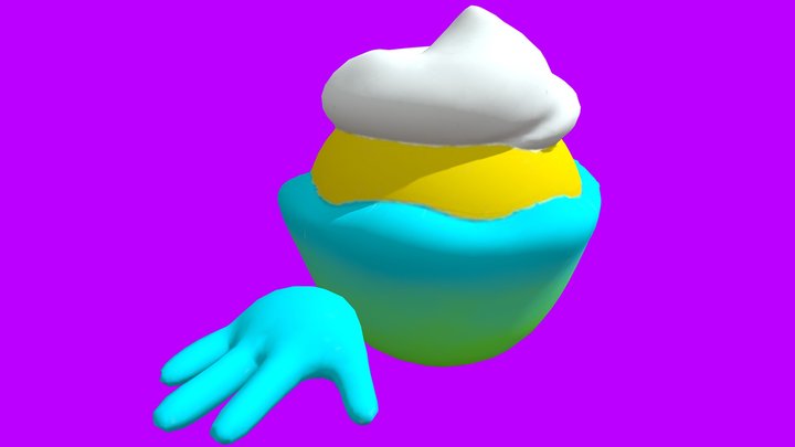 Cupcake Minion w/ Rig - Game Object 3D Model