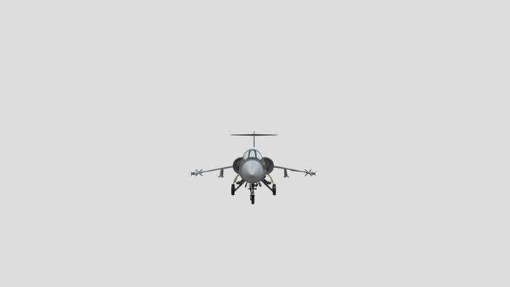 F104 StarFighter 3D Model