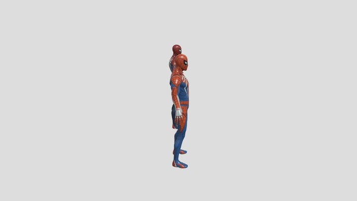 Spiderman PS4 Rigged 3D Model