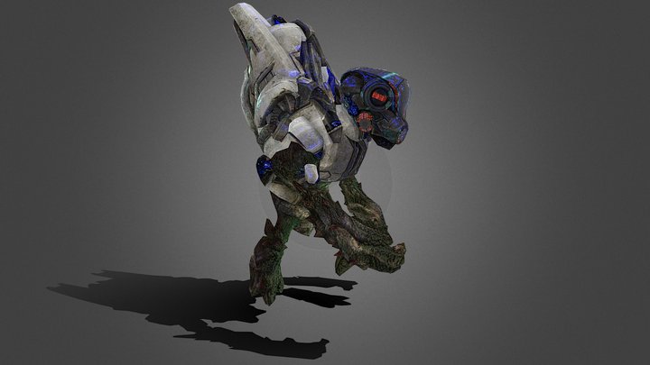 Shiny Flashy Grunt-walking 3D Model