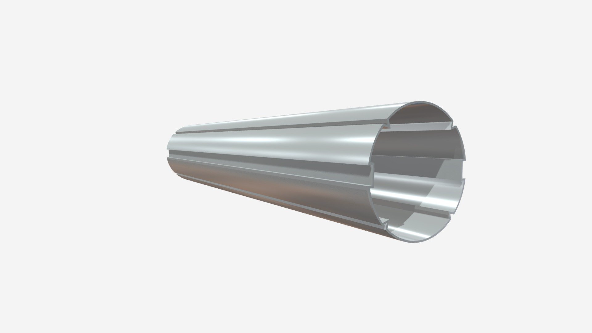 TUBO ALUMINIO 58 MM — Sketchfab embed 3D viewer