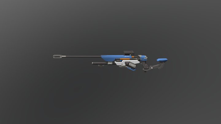 Ana's Biotic Rifle - Updated Texture 3D Model
