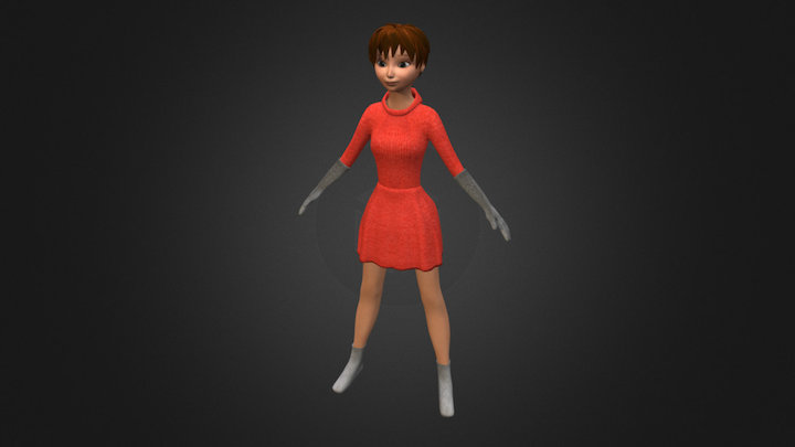 A girl 3D Model