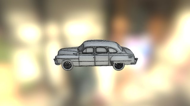 Кузов ЗИМ разрезанный вдоль 3D Model
