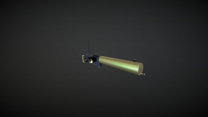 Maxim Machine Gun 1884 Model 3D Model