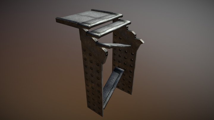Broken stairs 3D Model