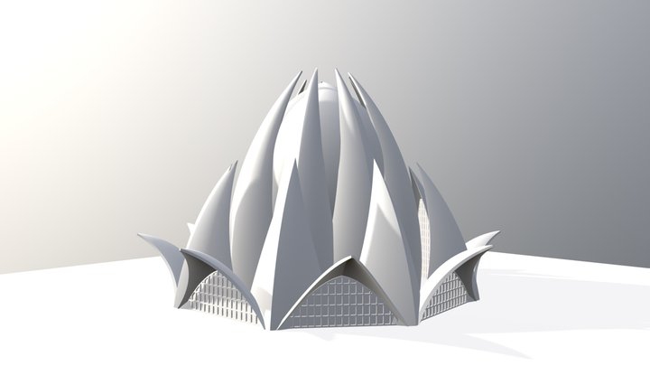 lotus temple-3DView 3D Model